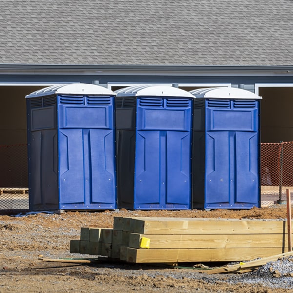 what is the expected delivery and pickup timeframe for the porta potties in Skanee Michigan